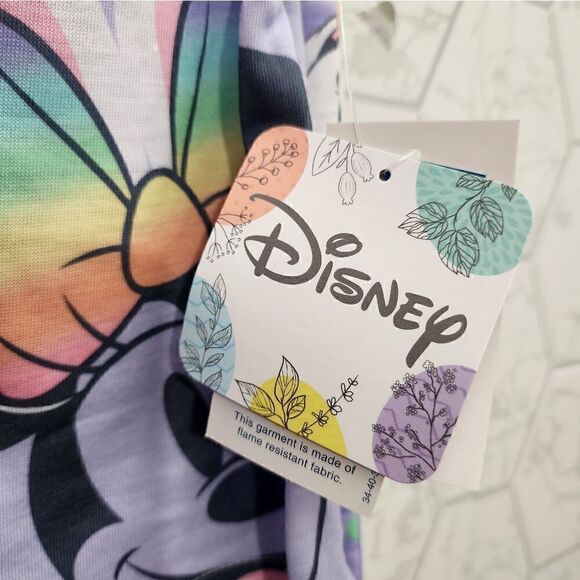 Nwt Disney Minnie Mouse Toddler Girls Easter Top and Pants Pajama Set - Picture 7 of 7